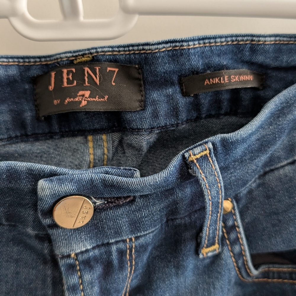Jen 7 By 7 For All Mankind Ankle Skinny Jeans - Picture 5 of 5
